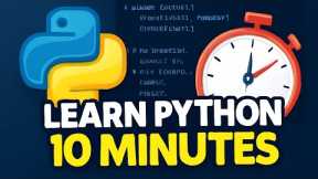 Learn Python in 10 Minutes, Python Tutorial for Beginners (2025) #chatgpt #coding #pythonprogramming