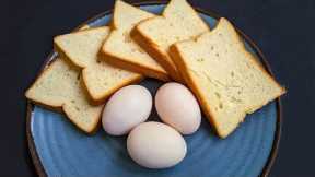 You Have Bread and Egg At Home! You Can Make This Delicious Breakfast | Easy breakfast recipe