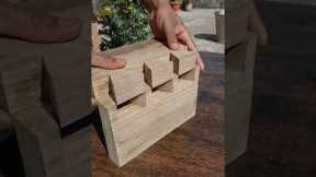 wooden joint without nails in Japanese style   #wood #woodwork #tips #diy