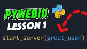 Lesson 1: Build a Web App with Python | PyWebIO for Beginners