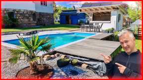 How I Built a Pool Deck Using Recycled Materials