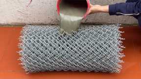 Awesome Creative Ideas From Wire Mesh And Cement /Diy Coffee Table And Flower Pots Very Beautiful