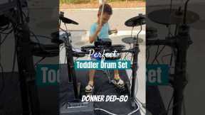 Toddler Drum Set | Donner DED-80 | Perfect Size for little drummers