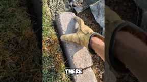 how to install brick landscape edging in 30 seconds | Lawn Care Springfield IL