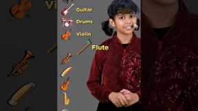 10 Magical Musical Instruments🎻 for Kids, Learn with Adi, English Vocabulary, Adi Connection #shorts