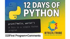 Python Tutorial for Beginners | Day2