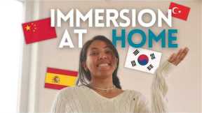 How to immerse yourself in a language without traveling 🏠🇨🇳🇰🇷🇹🇷