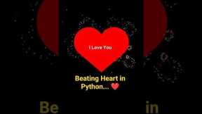 Python full course for beginners | Python Turtle Art: Heart |  #shorts #python #coding