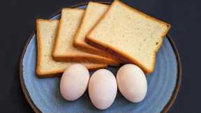 Simple Breakfast recipe! Just Add Eggs to Bread for a Cheap & Delicious Meal!