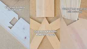 Mind-Blowing Geometry Techniques for Flawless Carpentry Layouts #geometry #carpentry #asmr