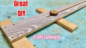 BRILLIANT IDEA FROM LAMINATE SCRAP! A stunning woodworking project!