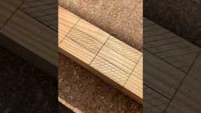How to make Half Lap + Dowels Joint #woodscraft