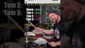 The first fill every drummer learns! (Easy beginner drum lesson)