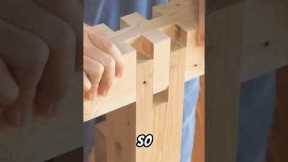 The Japanese Woodworking Secret: No Nails, Just Precision👍 #youtubeshort #works #carvingtools