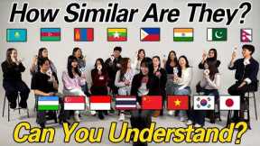 How Similar are 16 Asian Languages? l Can They Understand Each Other?