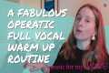 A lovely vocal warm up routine for