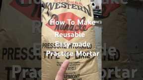 Step by step practice mortar for training purposes #mason #masonry #training #how #howto #asmr #art
