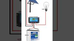Solar panel battery light wiring connection diagram #shorts #wiring #electrical #electricalvideos