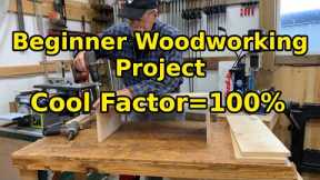 Really Cool Beginner Woodworking Project|Easy Beginner Woodworking