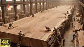 Extreme Giant Wood Processing | Massive Machinery Handling Enormous Logs
