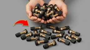 Once you learn this secret, you will never throw away An old tire valve again😱! Creation Tips 8