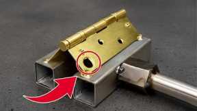 This invention could change everything! It transforms door hinges into million-dollar tools.