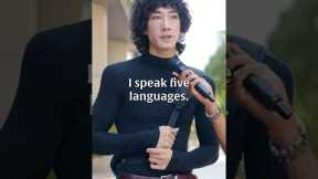Half Korean Speaking 5 Different Languages Fluently
