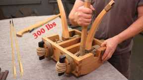 Making a ROMAN CROSSBOW - completely handmade - MANUBALLISTA