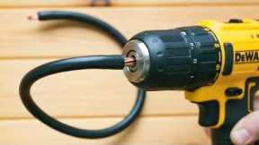 Just insert an electric wire into the Drill. Billions of people don't know this secret!