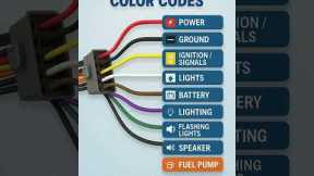Car Wiring Color Codes in 1 Minute! ⚡ | Learn Basic Car Wiring | #Shorts